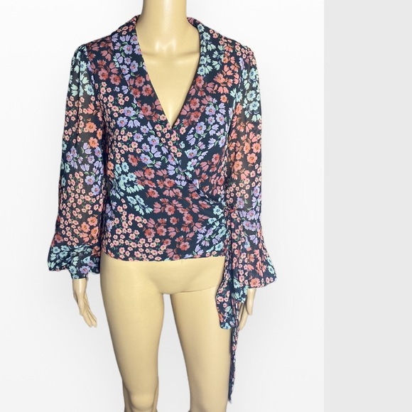 Lovers and Friends Mikayla Blouse in Hermosa Floral |Size XS - Picture 6 of 10